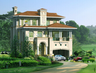 深圳觀瀾高爾夫別墅建筑方案圖及施工CAD圖紙